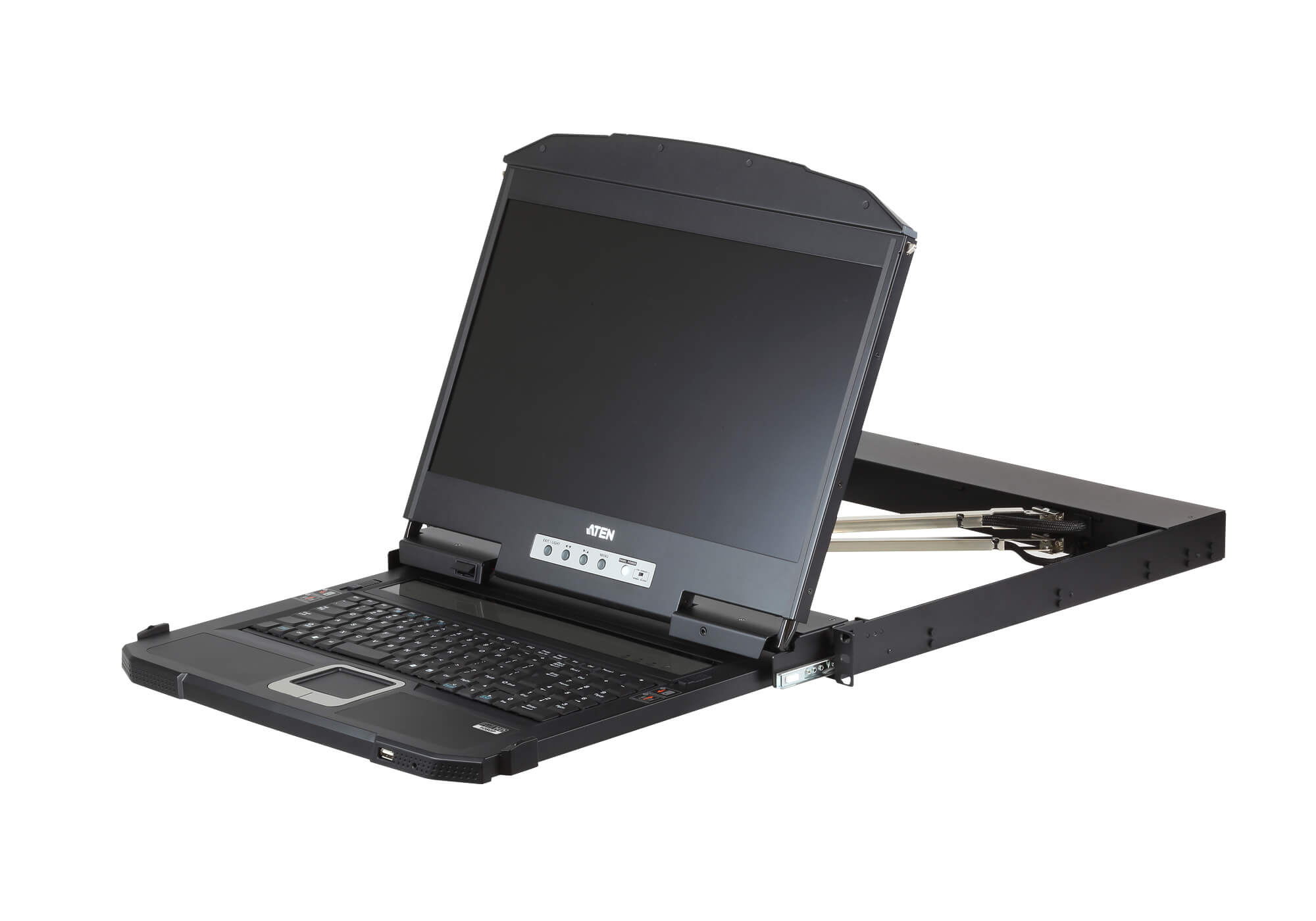 Aten Rackmount Dual Rail LCD Console VGA,HDMI,DVI & USB w/ 18.5' LCD Display, 1x Custom KVM Cable Included, 1920x1080@60hz Display, LED Illumination L Aten Rackmount Dual Rail LCD Console VGA,HDMI,DVI & USB w/ 18.5' LCD Display, 1x Custom KVM Cable Included, 1920x1080@60hz Display, LED Illumination L